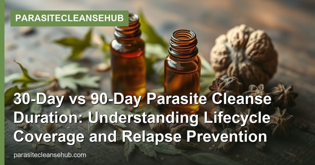 30-Day vs 90-Day Parasite Cleanse Duration: Understanding Lifecycle Coverage and Relapse Prevention - ParasiteCleanseHub