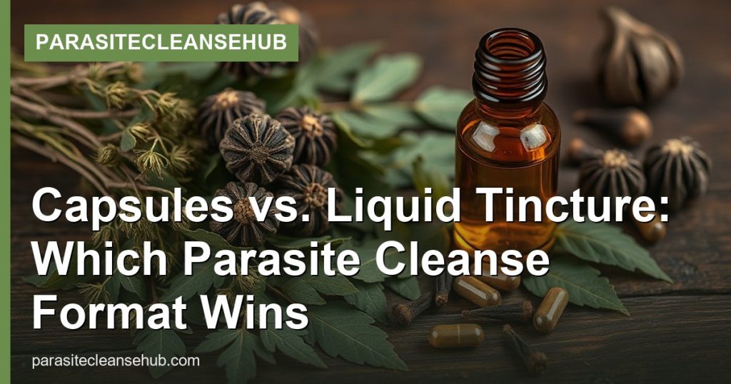 Capsules vs. Liquid Tincture: Which Parasite Cleanse Format Wins - ParasiteCleanseHub