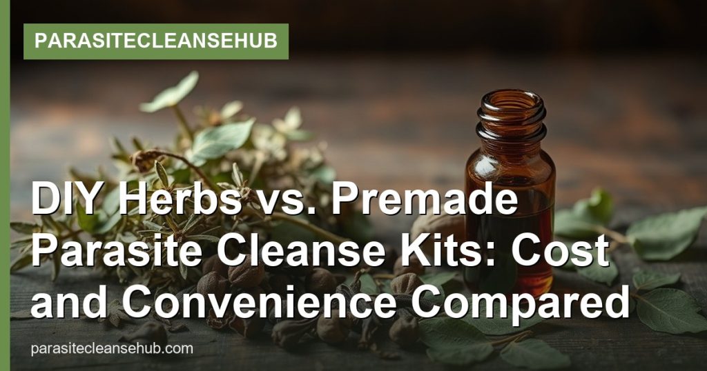 DIY Herbs vs. Premade Parasite Cleanse Kits: Cost and Convenience Compared - ParasiteCleanseHub