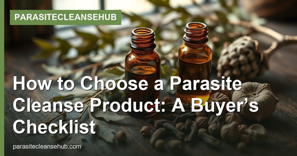 How to Choose a Parasite Cleanse Product: A Buyer’s Checklist - ParasiteCleanseHub