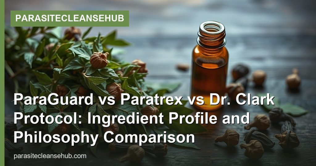 ParaGuard vs Paratrex vs Dr. Clark Protocol: Ingredient Profile and Philosophy Comparison - ParasiteCleanseHub
