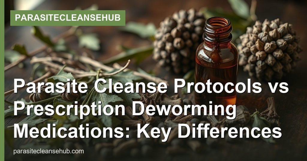 Parasite Cleanse Protocols vs Prescription Deworming Medications: Key Differences - ParasiteCleanseHub