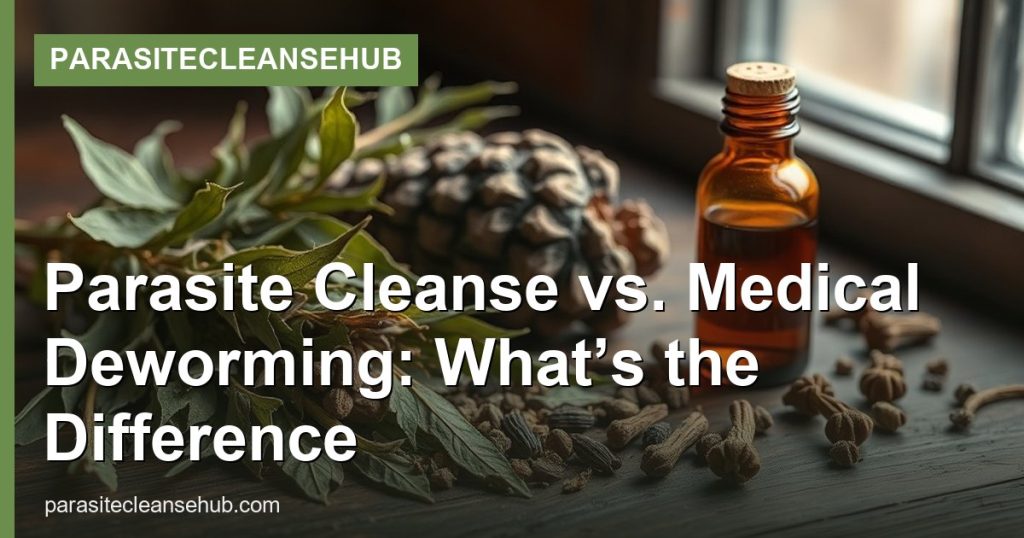 Parasite Cleanse vs. Medical Deworming: What’s the Difference - ParasiteCleanseHub