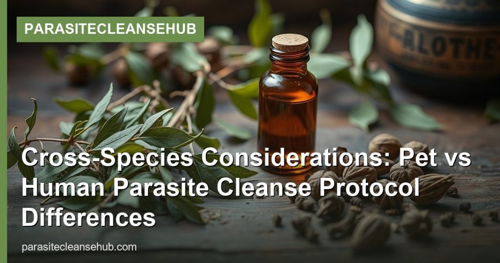 Cross-Species Considerations: Pet vs Human Parasite Cleanse Protocol Differences - ParasiteCleanseHub