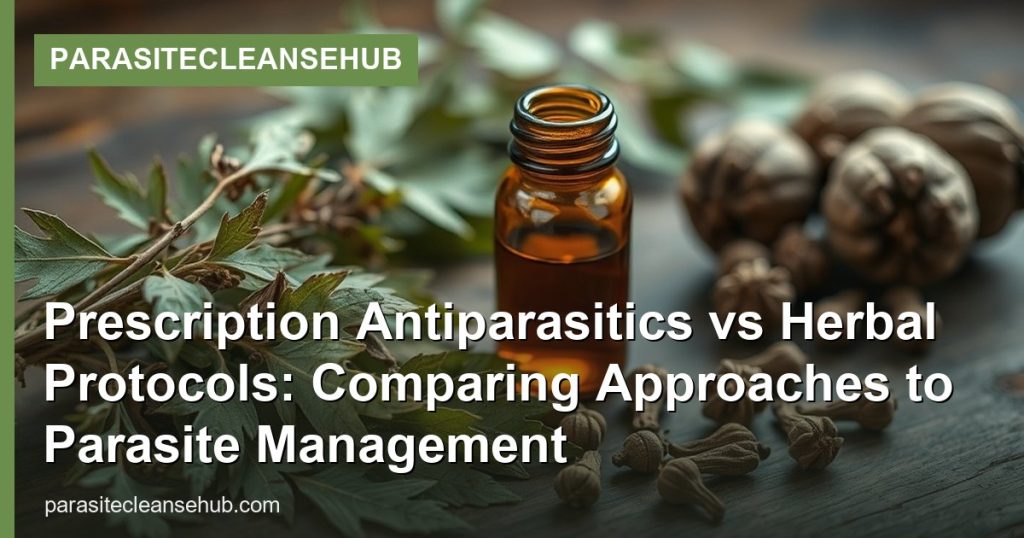 Prescription Antiparasitics vs Herbal Protocols: Comparing Approaches to Parasite Management - ParasiteCleanseHub