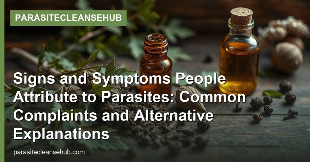 Signs and Symptoms People Attribute to Parasites: Common Complaints and Alternative Explanations - ParasiteCleanseHub