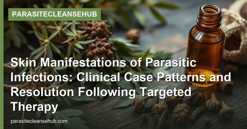 Skin Manifestations of Parasitic Infections: Clinical Case Patterns and Resolution Following Targeted Therapy - ParasiteCleanseHub