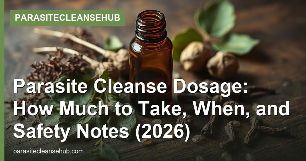 Parasite Cleanse Dosage: How Much to Take, When, and Safety Notes (2026) - ParasiteCleanseHub